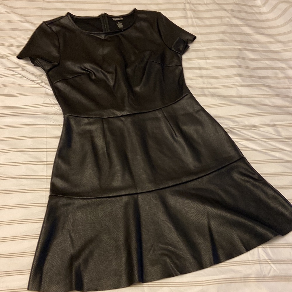 Faux Leather LBD